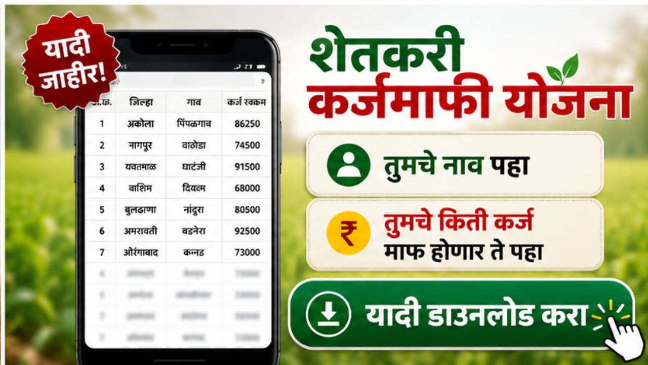shetkari karjmafi yojana 2026